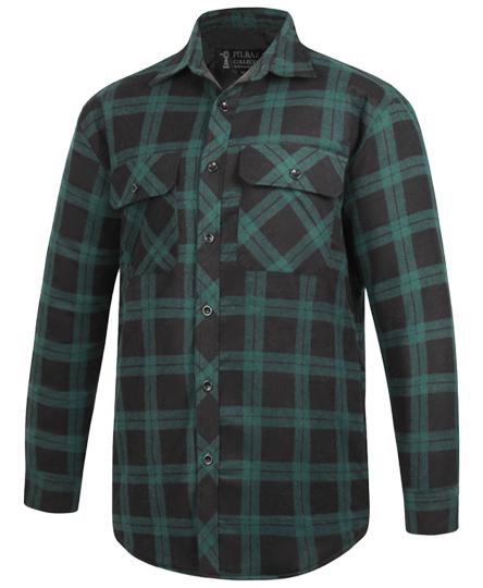 Pilbara Mens Flannelette Open Front L/S Shirt