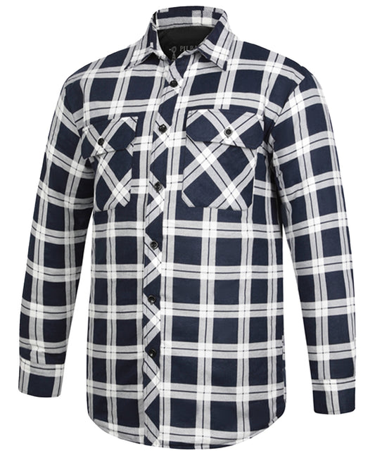 Pilbara Mens Open Front Quilted Flannelette Shirt
