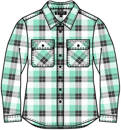 Pilbara Womens Open Front Flannelette Shirt