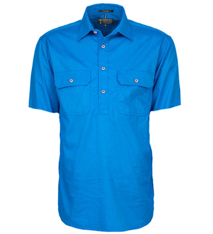 Pilbara Mens 1/2 Buton S/s Shirt