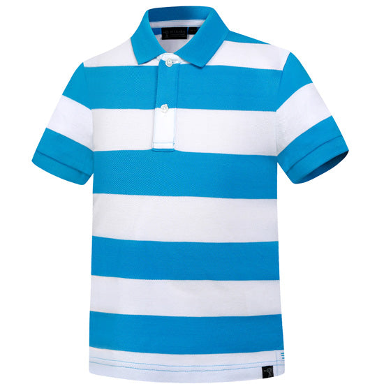Pilbara Kids Y/D Striped Polo Shirt