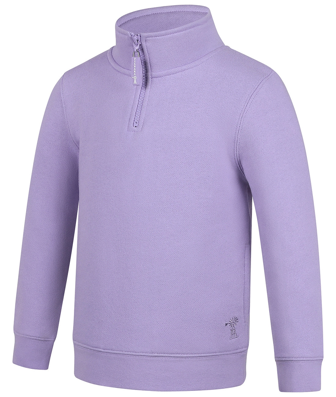 Pilbara Kids Zipper C/F Fleece Pullover Jumper