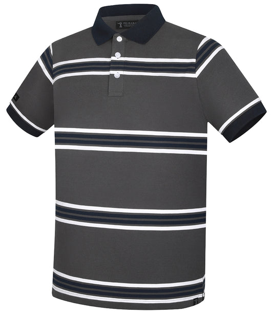 Pilbara Mens Y/D Striped Polo Shirt