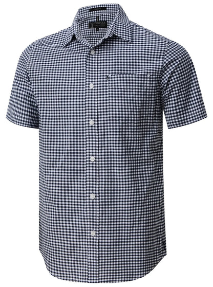 Pilbara Mens Gingham S/S Shirt