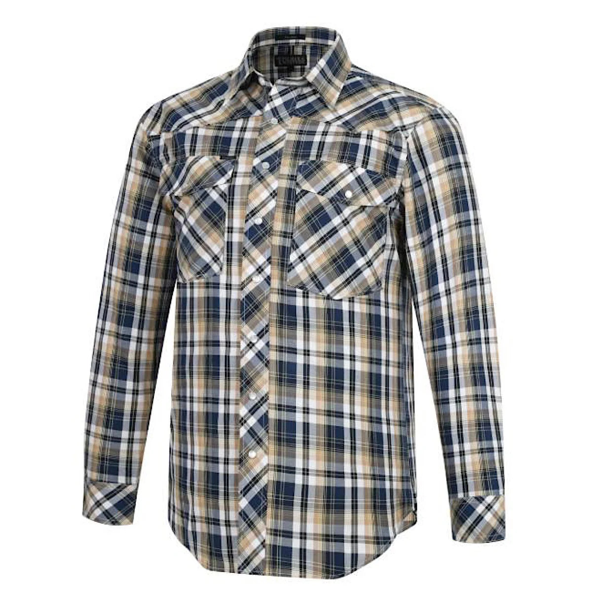 Pilbara Mens Western Snap Button L/S Shirt