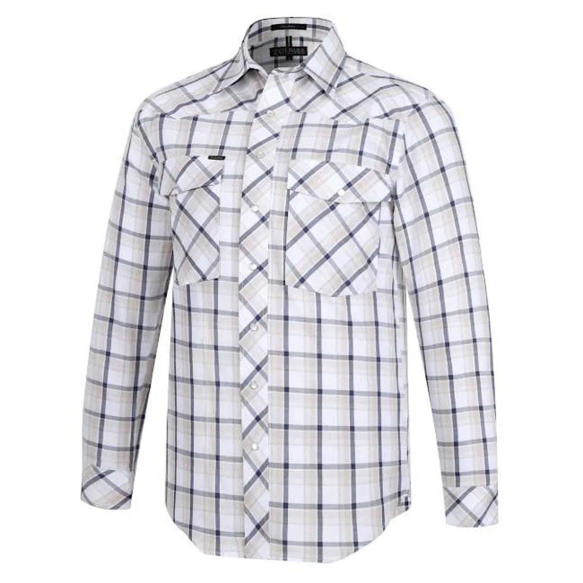 Pilbara Mens Western Snap Button L/S Shirt