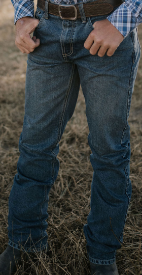 Pilbara Western Mens Brahman Slim Straight Leg Jeans