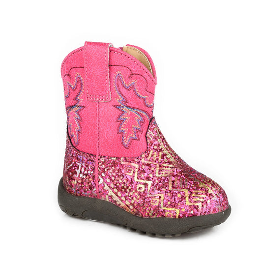 Roper Infant Cowbaby Glitter Aztec Boot