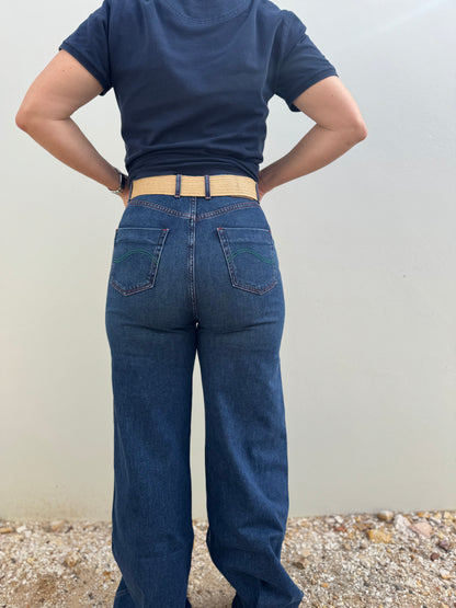S.Kidman Womens Yarra High Waist Wide Leg Jeans