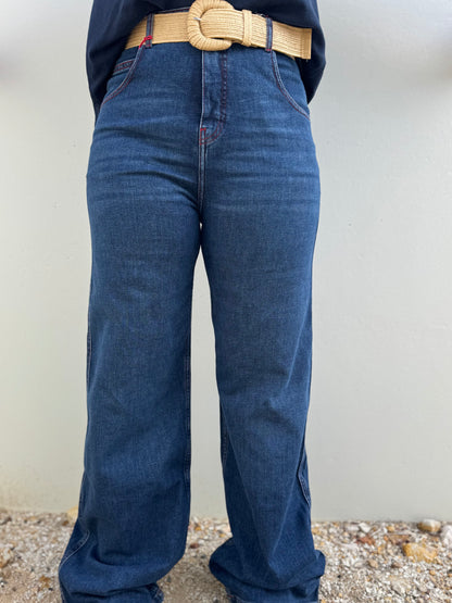 S.Kidman Womens Yarra High Waist Wide Leg Jeans