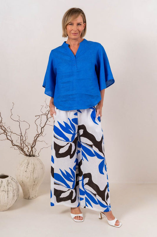 See Saw Womens 100% Linen Drawstring Pants