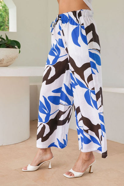 See Saw Womens 100% Linen Drawstring Pants