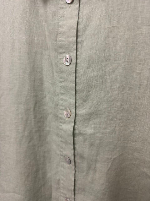 See Saw Womens 100% Linen 3/4 Sleeve Shirt
