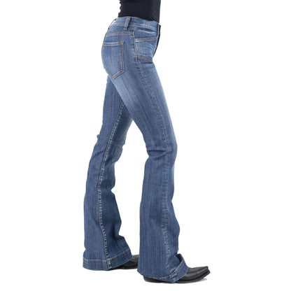 Stetson Womens 921 High Rise Flare Leg Jeans