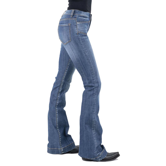 Stetson Womens 921 High Rise Flare Leg Jeans