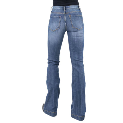 Stetson Womens 921 High Rise Flare Leg Jeans