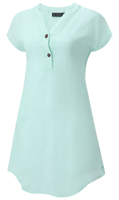 Pilbara Womens Alina Linen Cap Sleeved Dress