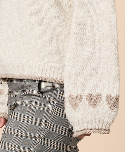 Threadz Womens Chic Heart Knit
