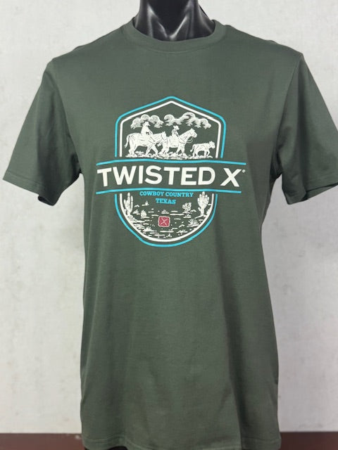Twisted X Mens Tim S/S Tee