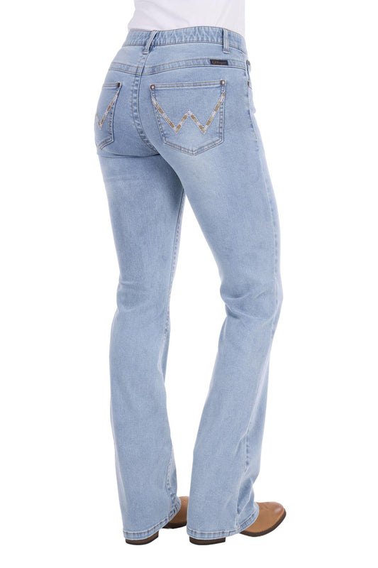 Wrangler Womens Willow Verity Boot Cut Jeans 34 Leg