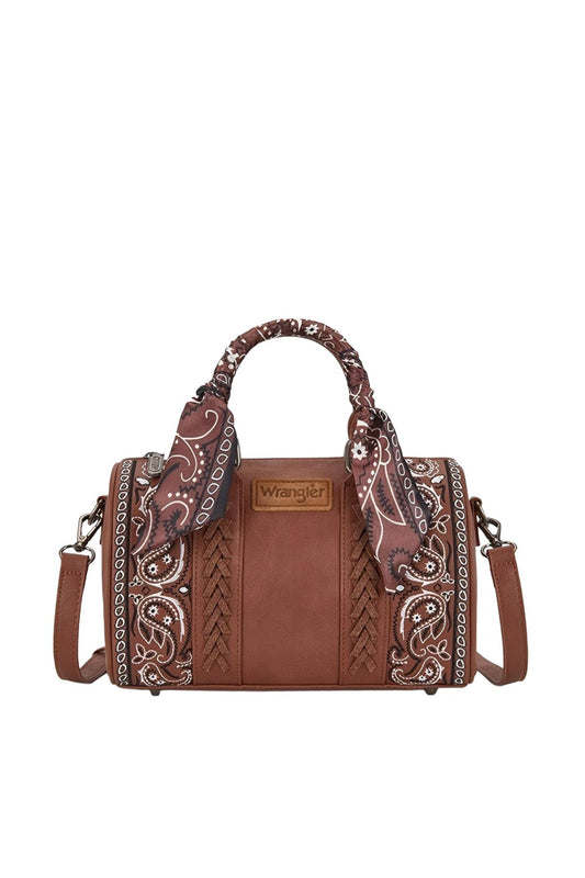 Wrangler Paisley Barrel Bag