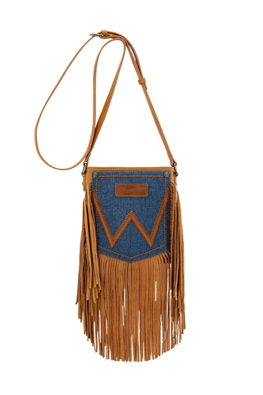 Wrangler Denim Pocket Fringe Bag