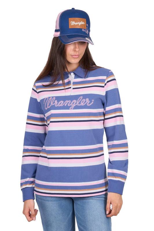 Wrangler Womens Easton Rugby Top