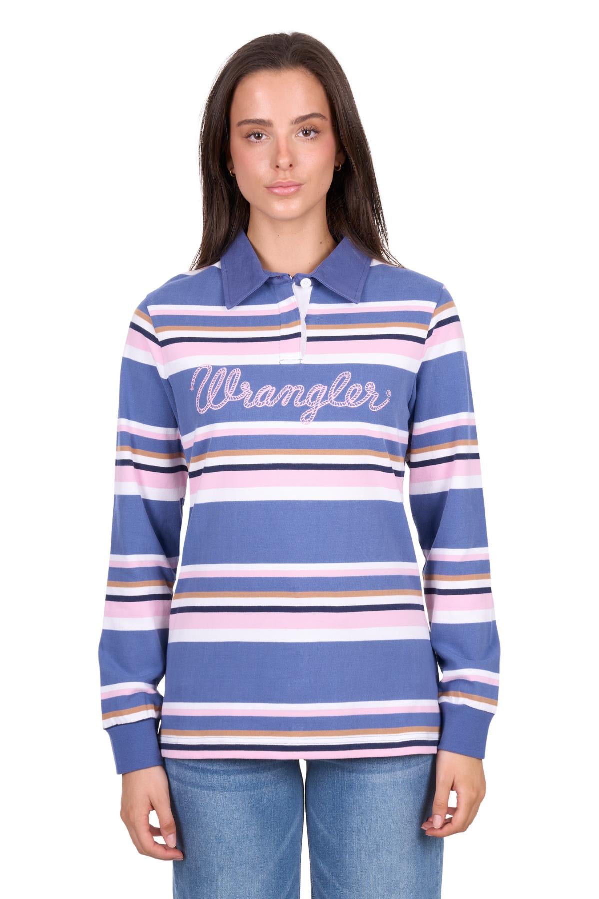 Wrangler Womens Easton Rugby Top