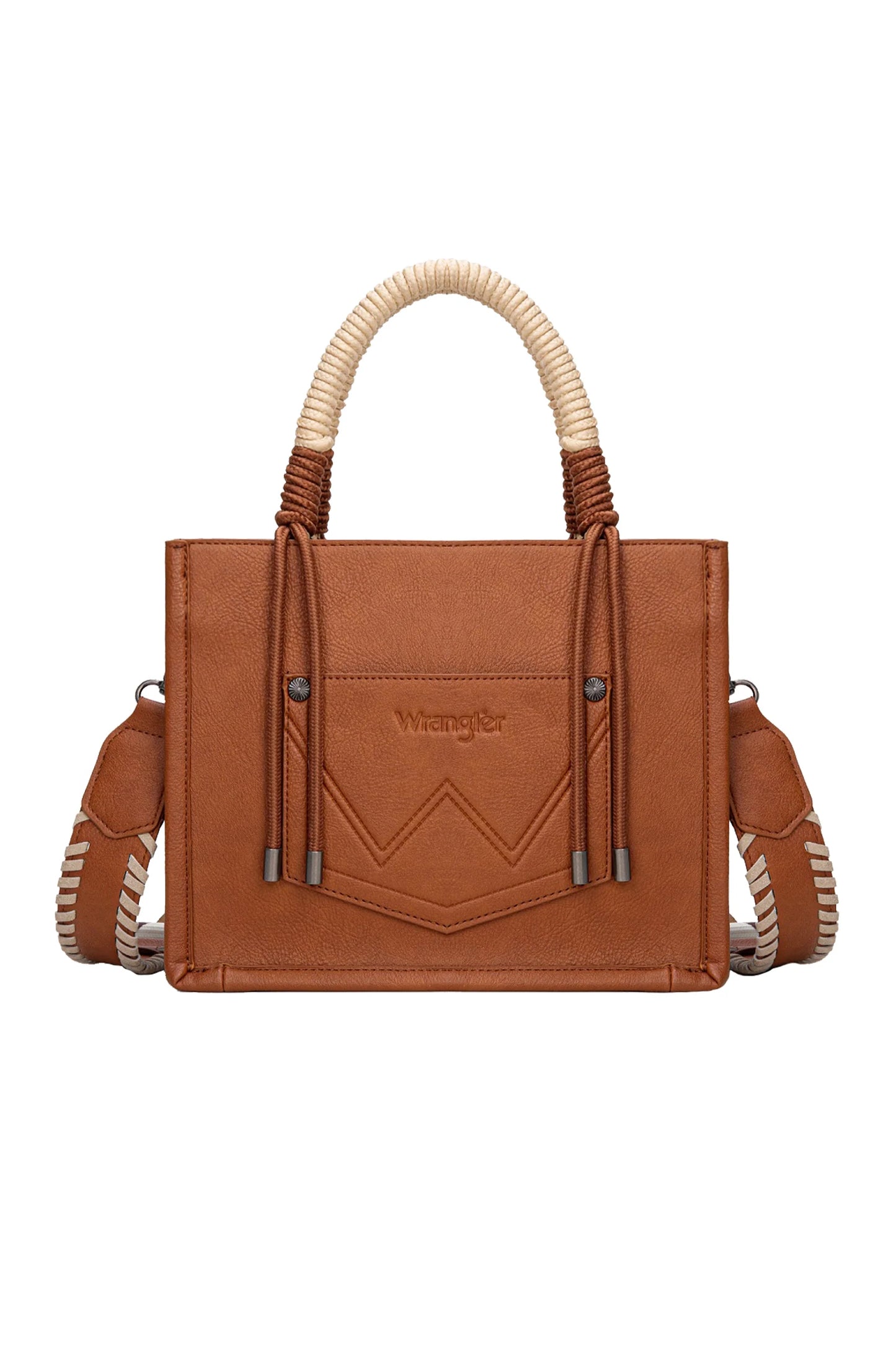 Wrangler Cow Print Tassel Crossbody Bag