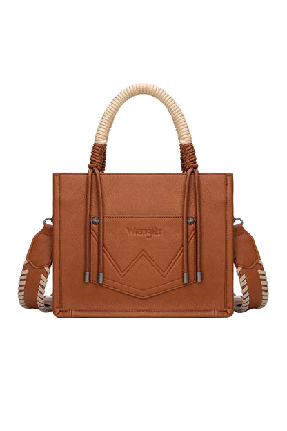 Wrangler Cow Print Tassel Crossbody Bag