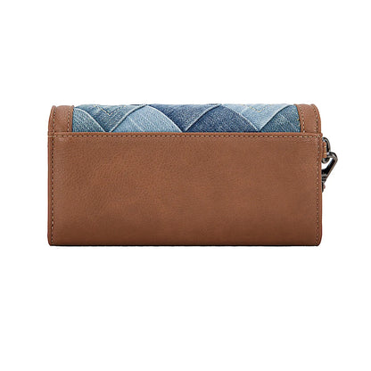 Wrangler Denim Patchwork Wallet