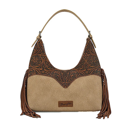 Wrangler Tooled Fringe Shoulder Bag