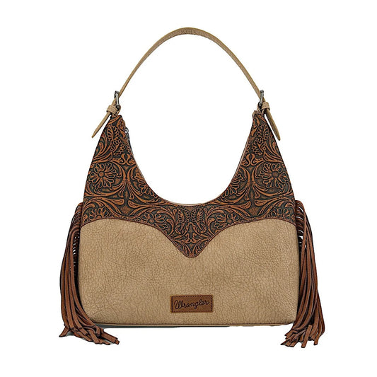 Wrangler Tooled Fringe Shoulder Bag
