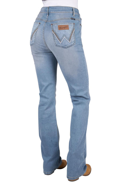 Wrangler Womens Bailey Dillen High Rise Boot Cut 34L Jeans