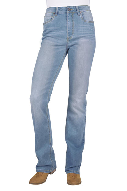 Wrangler Womens Bailey Dillen High Rise Boot Cut 34L Jeans
