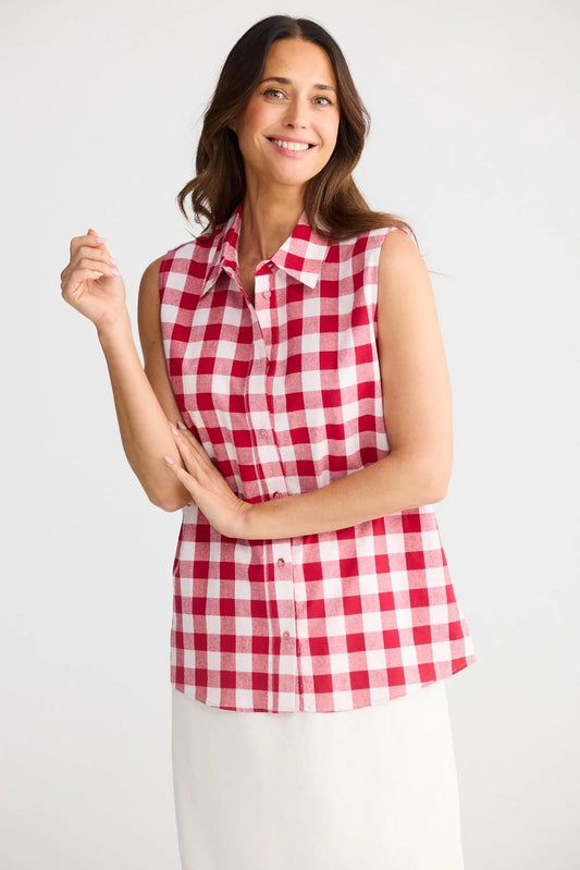 Brave + True Womens Poppy Sleeveless Shirt