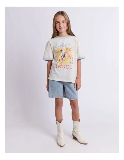 Eve Girl Womens Lasso Ringer Tee