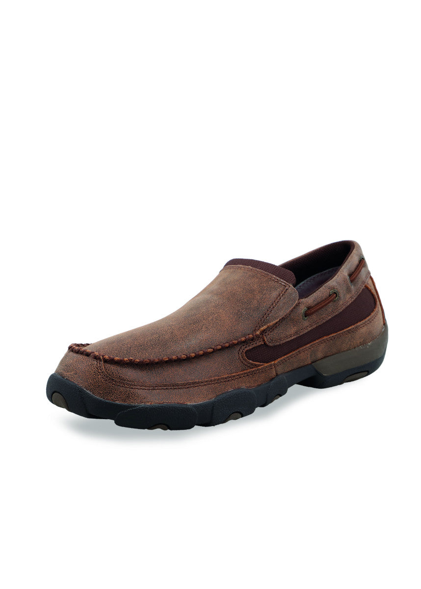 Twisted X Mens Driving Moc Boat Slip On