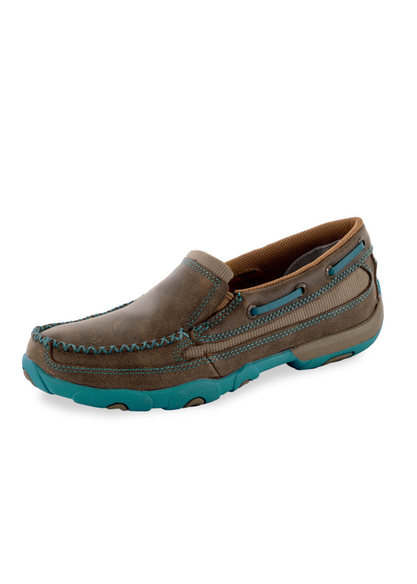 Twisted X Womens Casual Driving Moc Boat Slip On